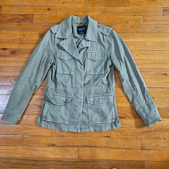 MADEWELL Women’s XS Green Outbound Utility Jacket Army Green Field Cargo - Picture 1 of 7